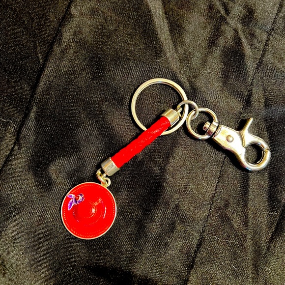 Red Hat Society key fob. Like new - Picture 1 of 2